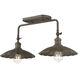 Clemence 2 Light 23 inch Dark Rust Vanity Light Wall Light